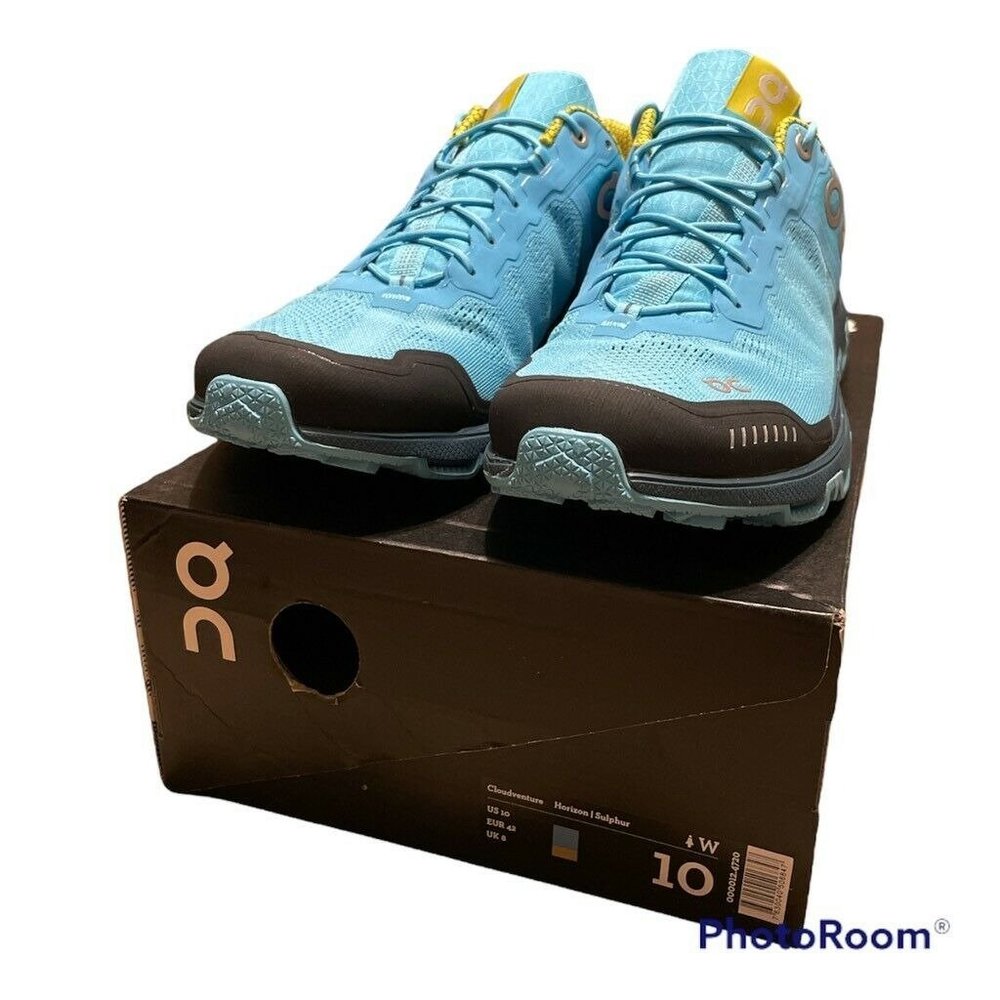 On Cloud Womens Cloudventure Running Shoes Blue Ye